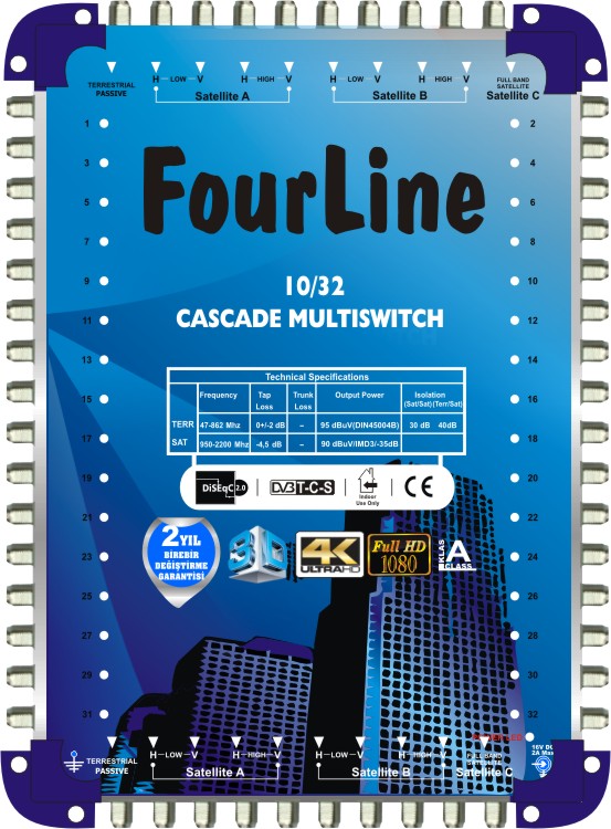 fourline 10/32 santral kaskatlı